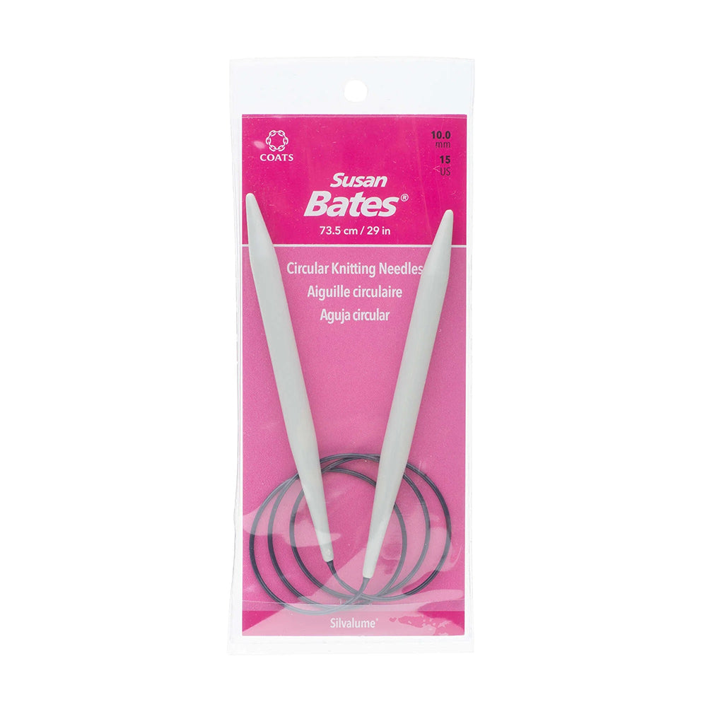 Susan Bates Quicksliver 29" (73.5 cm) Circular Knitting Needle - 10mm