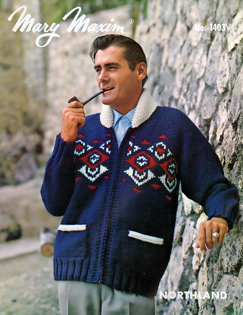 Men's Cardigan Pattern – Mary Maxim Ltd