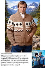 Ladies' and Youths' Saranac Cardigan Pattern