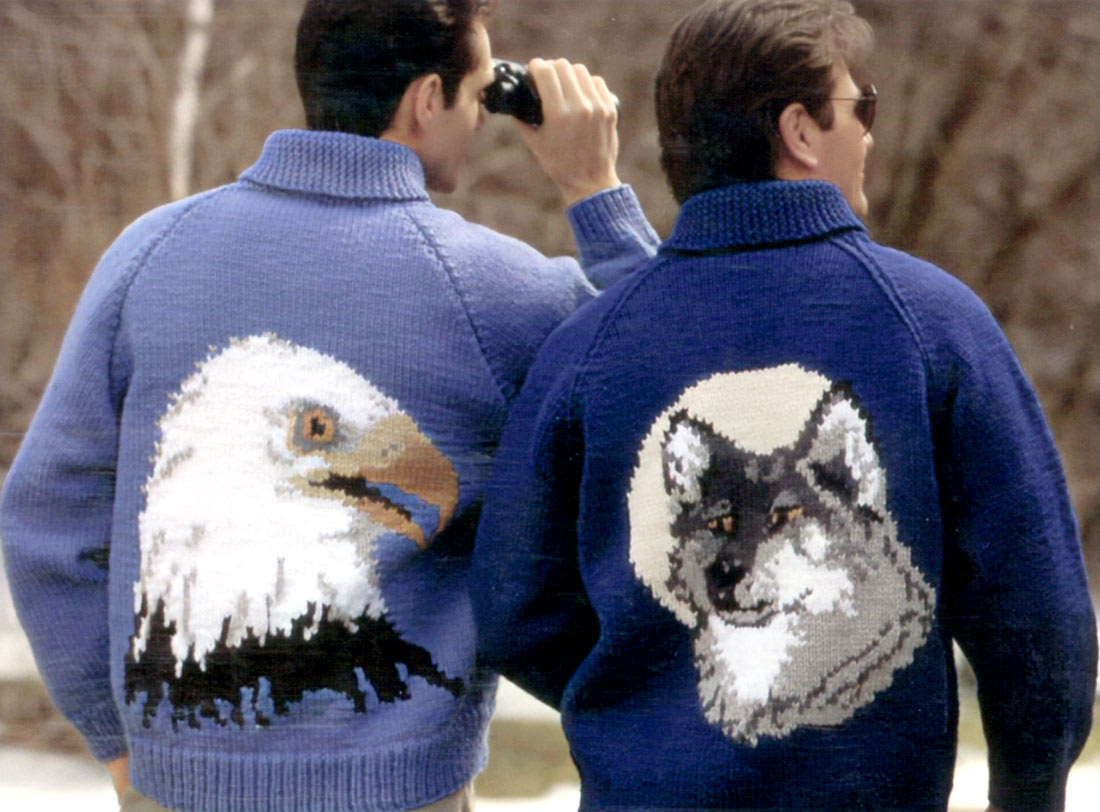 Wolf Bulky Jacket Pattern – Mary Maxim Ltd