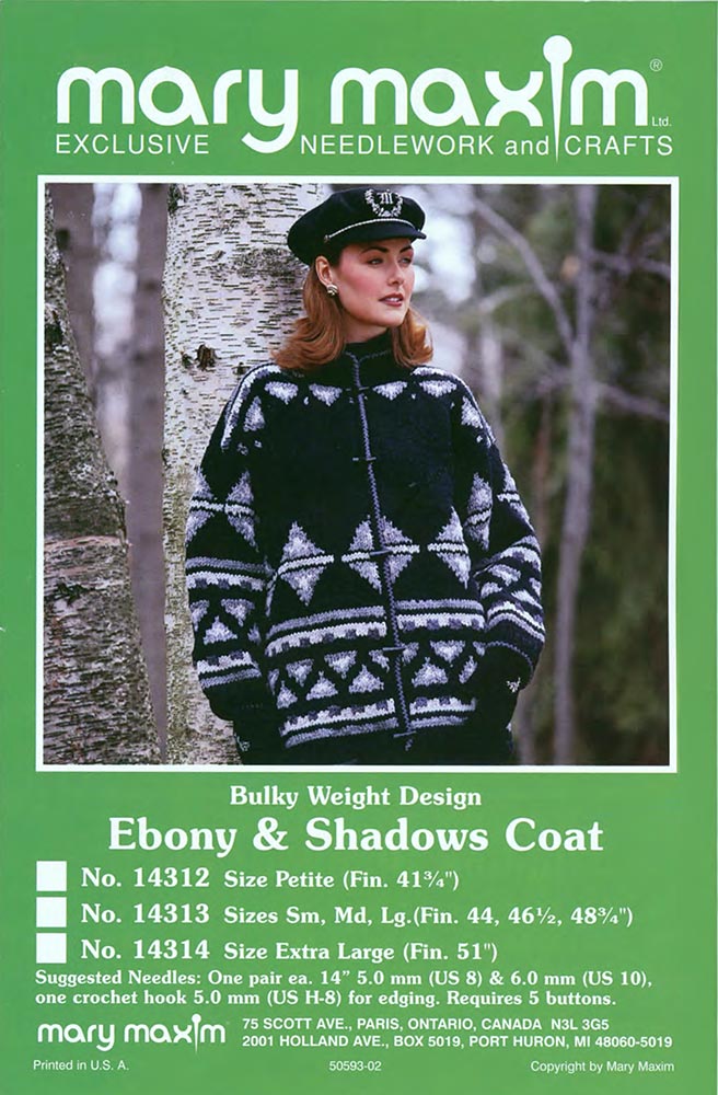 Ebony & Shadows Coat Pattern