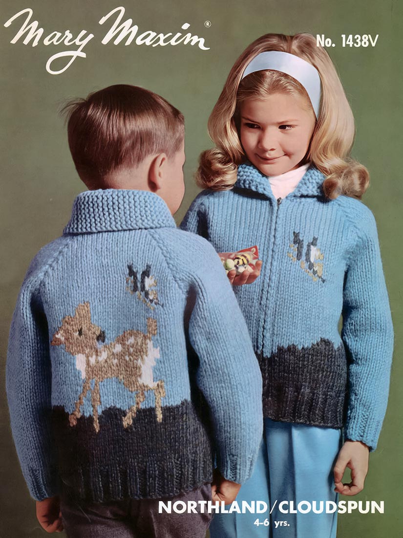 Kiddies' Fawn Cardigan Pattern – Mary Maxim Ltd