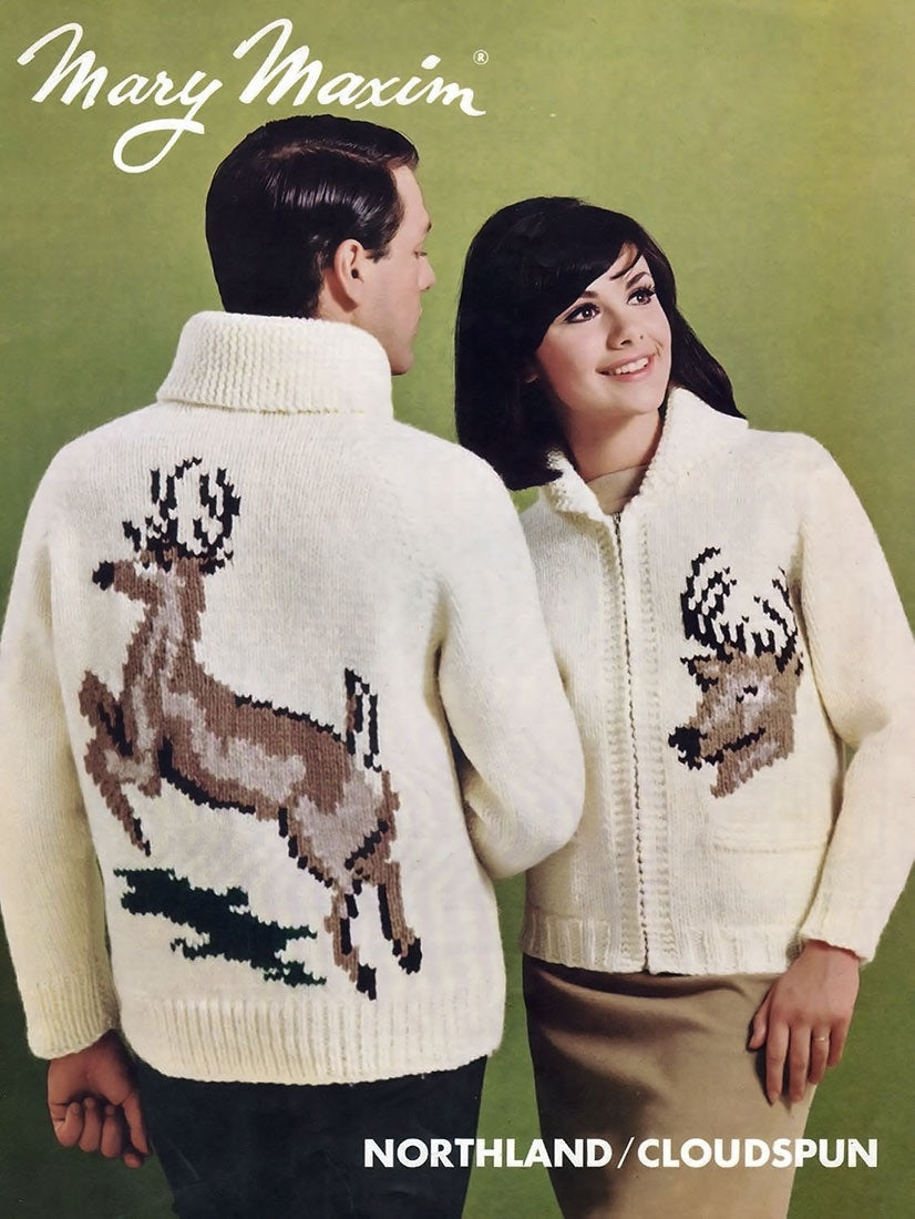Men's Whitetail Deer Cardigan Pattern