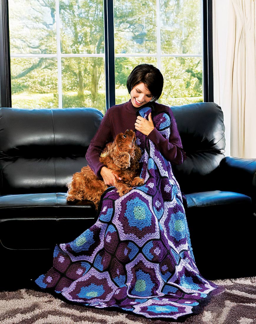 Purple Passion Throw Pattern