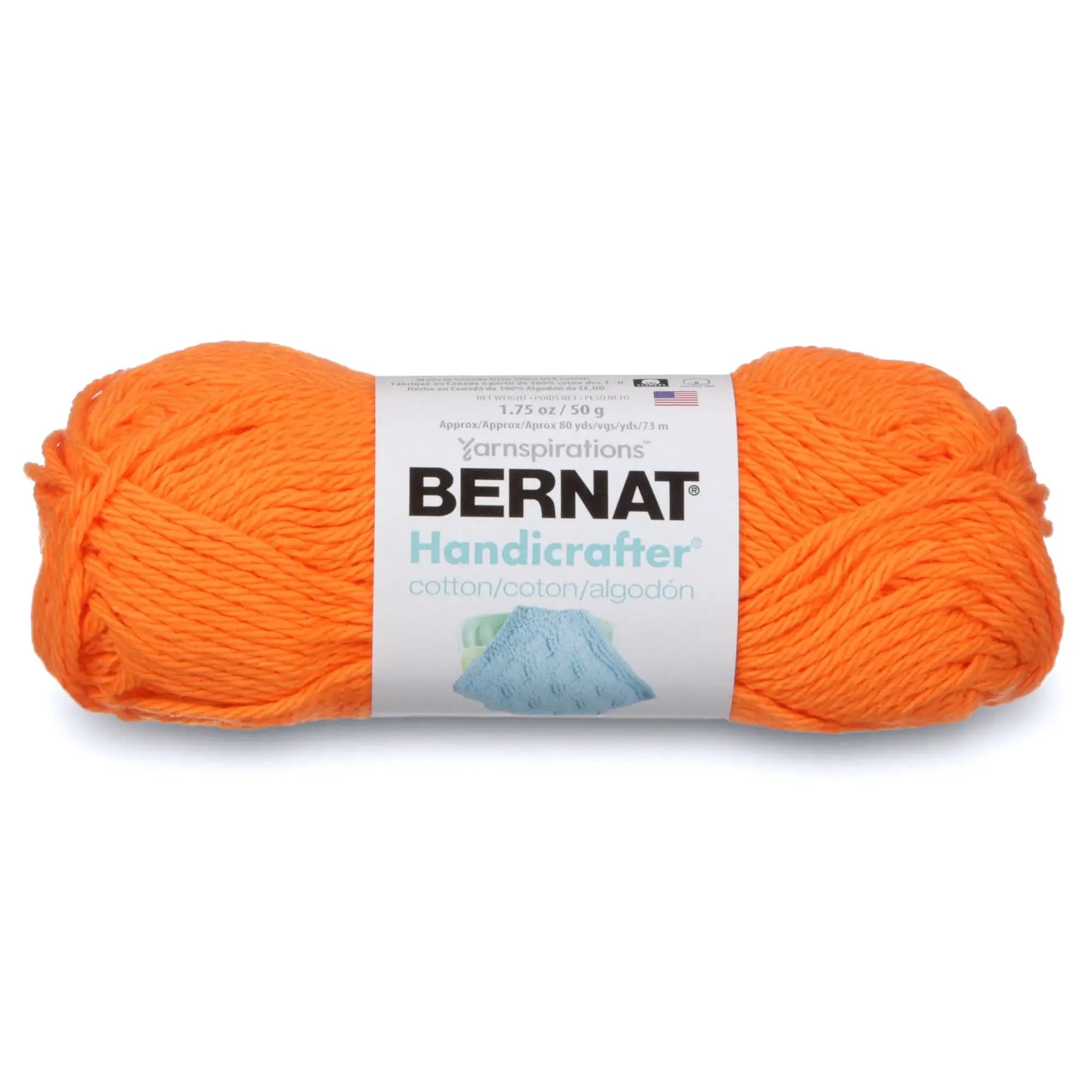 Bernat Handicrafter - Filati di cotone indaco, confezione da 6 pezzi da 50 g, cotone, 4 medi (pettinati) - 80 m - maglia/uncinetto