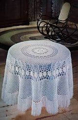 Modèle de nappe circulaire au crochet