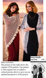 Modèle de châle en point de grappe