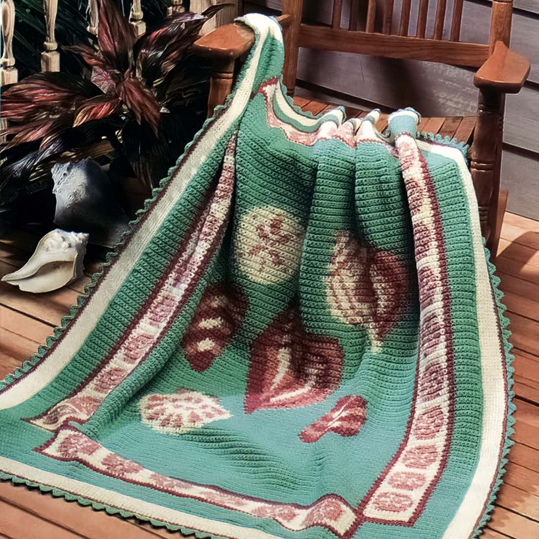 Shell Afghan Pattern – Mary Maxim Ltd