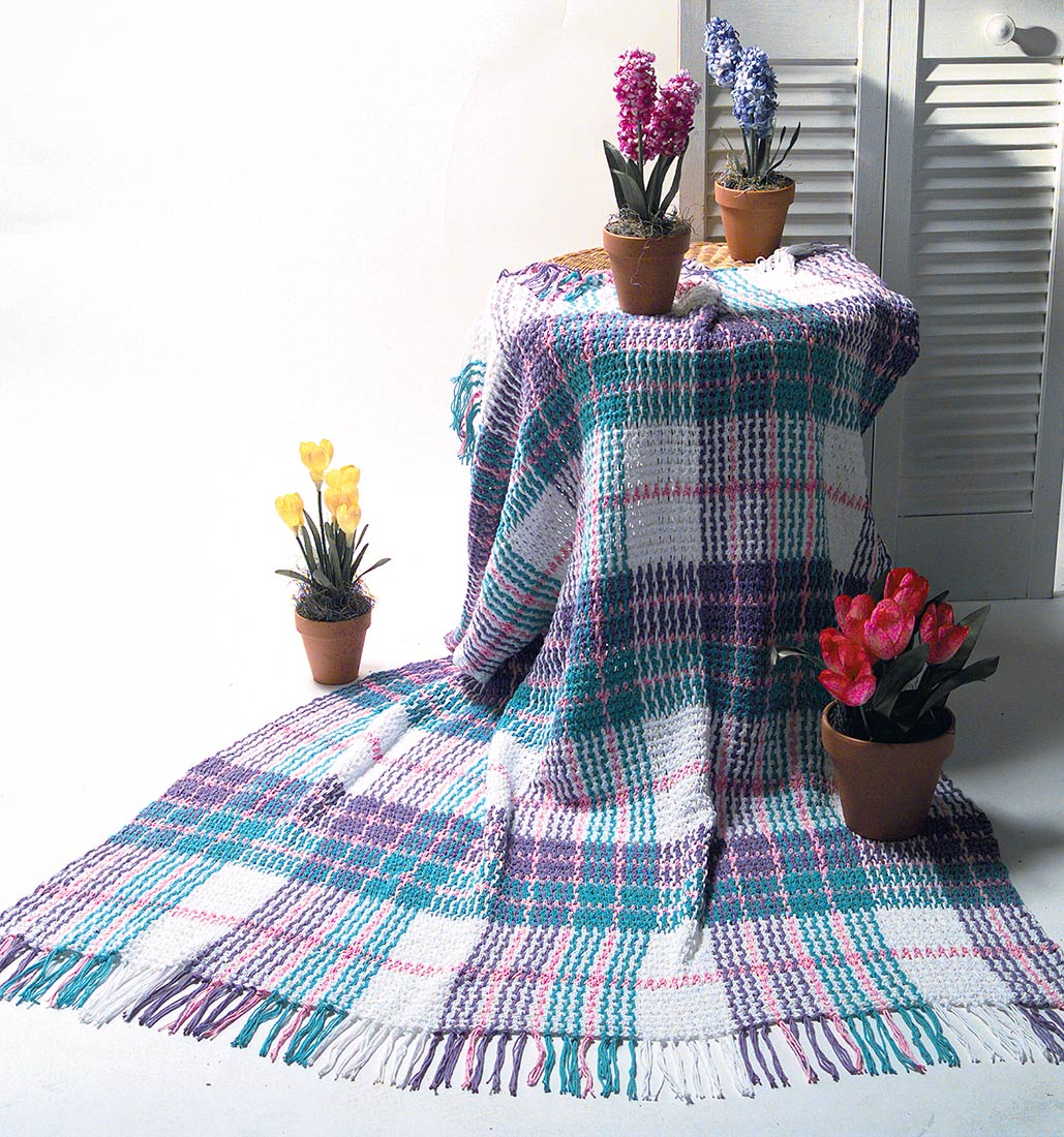 Woven Pastel Afghan Pattern