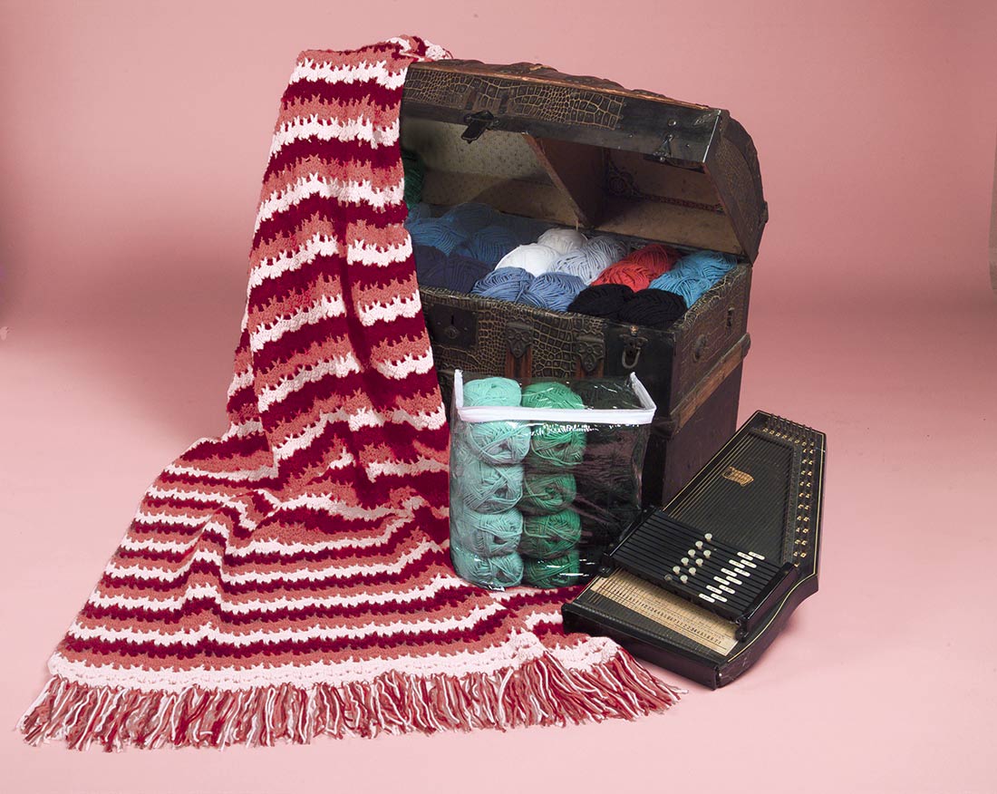 Couverture afghane au crochet d’héritage