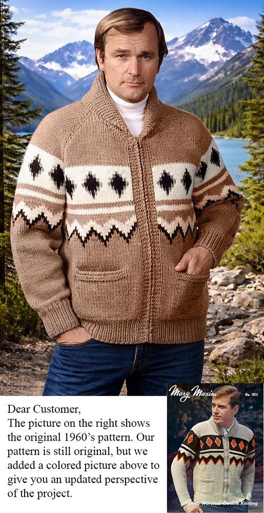 Modèle de cardigan pour hommes