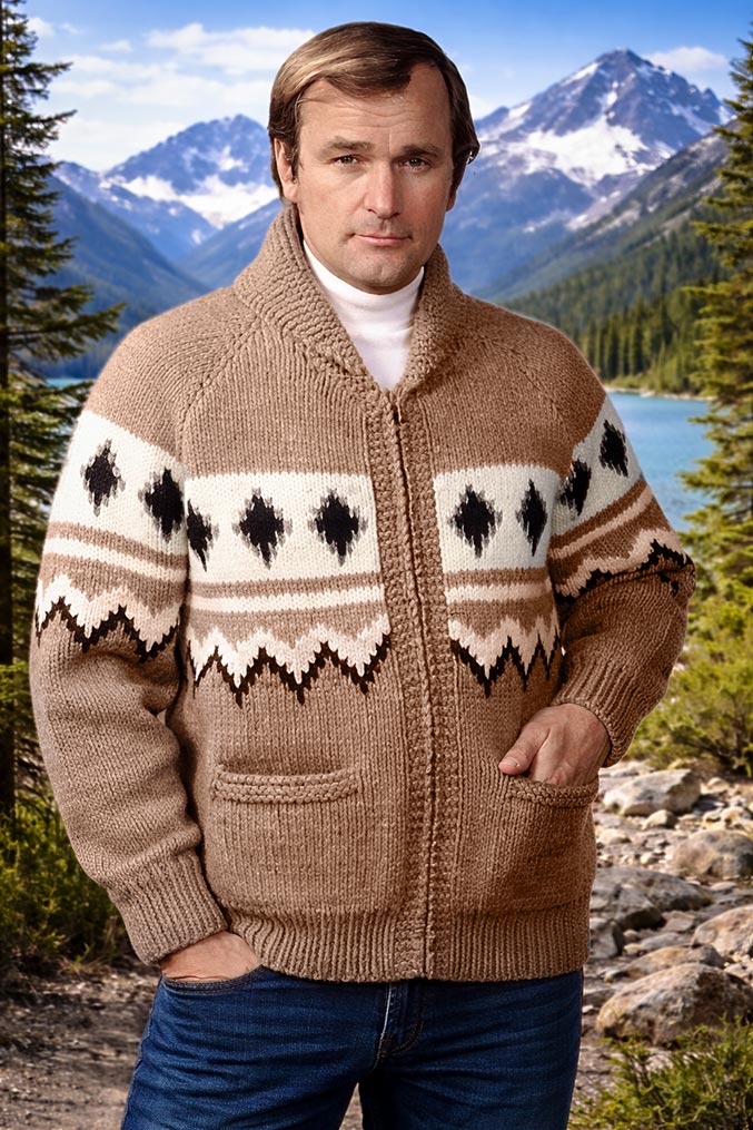 Men's or Ladies' Saranac Cardigan Pattern