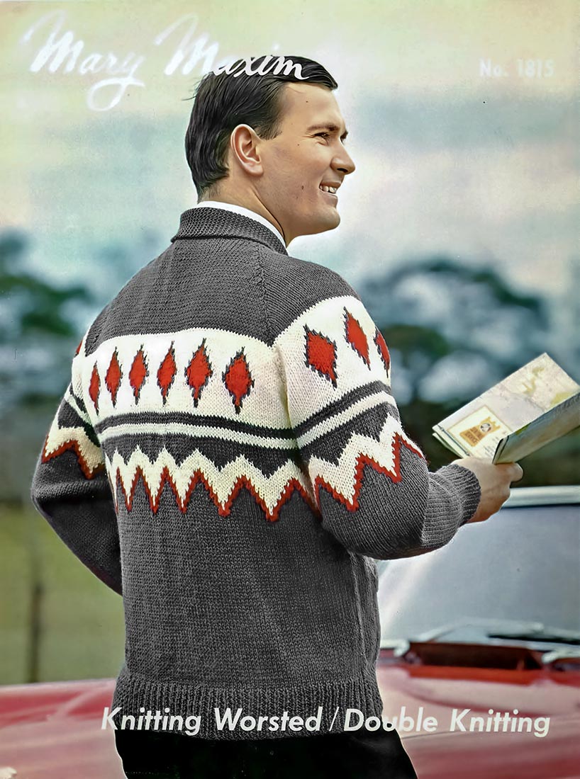 Modèle de cardigan pour hommes