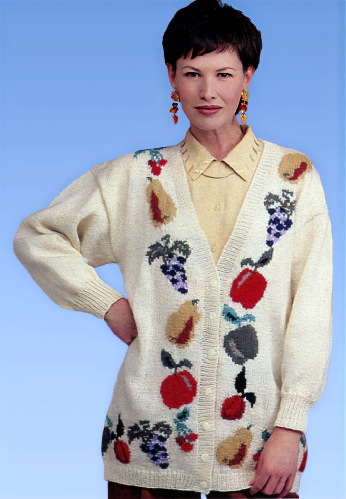 Fruit Cardigan Pattern – Mary Maxim Ltd