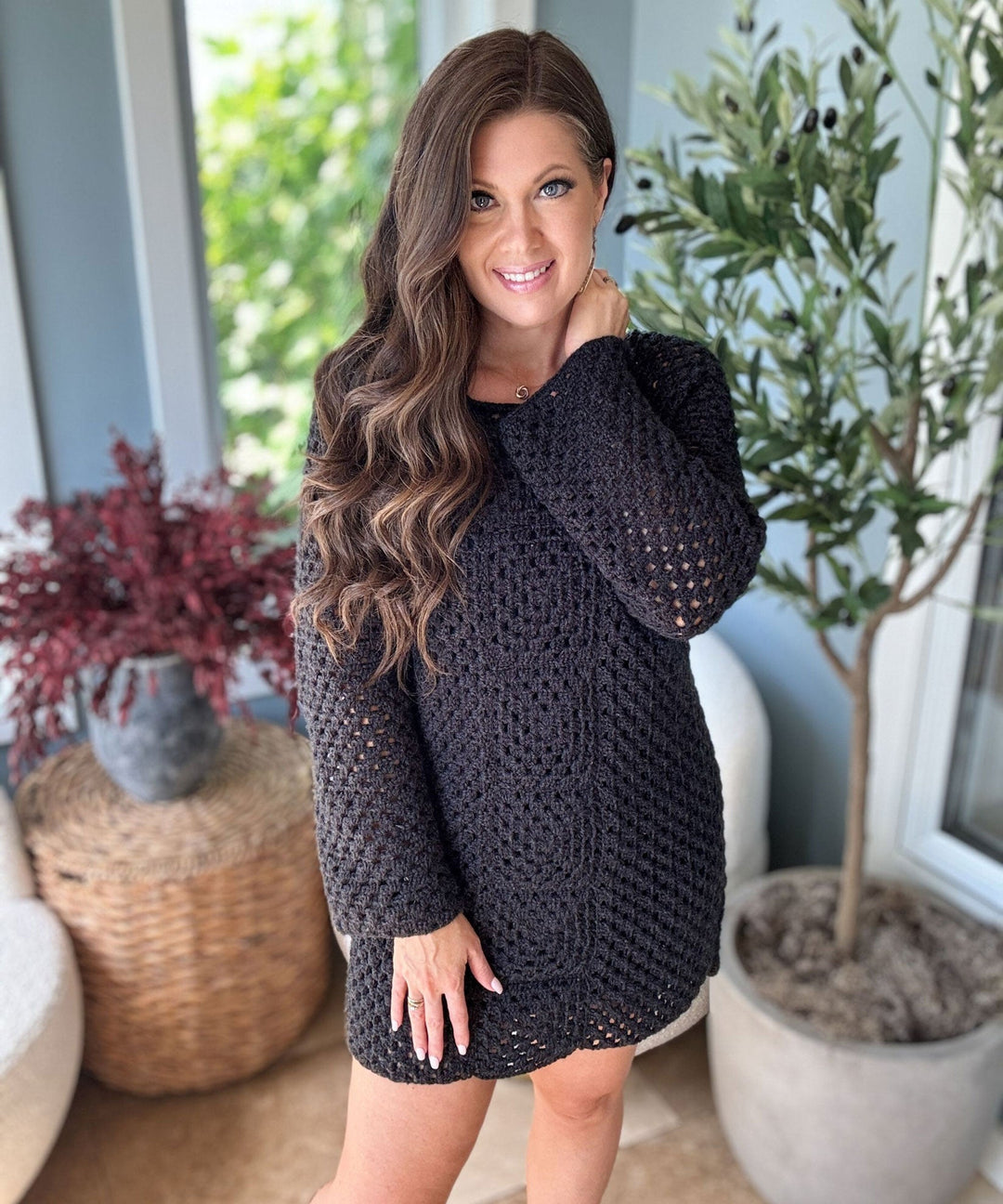 Retro Granny Crochet Dress – Mary Maxim Ltd Retro Granny Crochet Dress – Mary Maxim Ltd