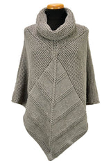 Diamond Poncho, Wrist Warmer and Slouchy Hat Pattern