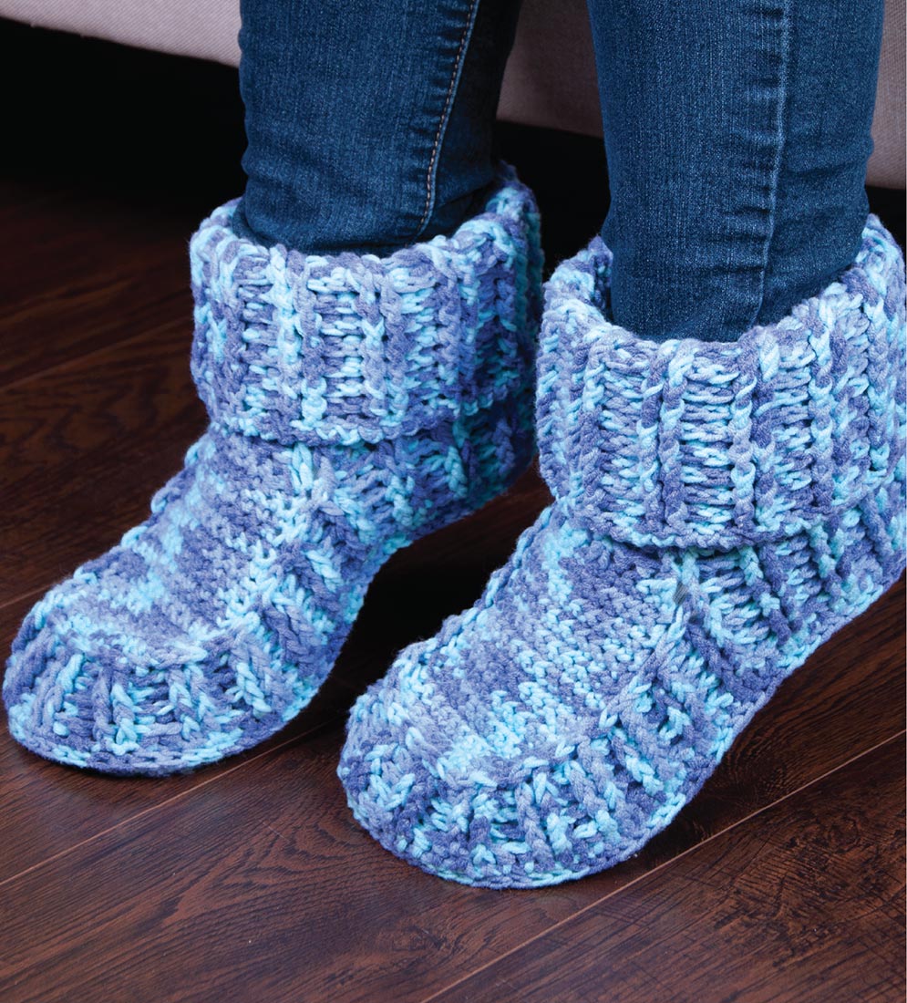 Crocheted Slippers Pattern