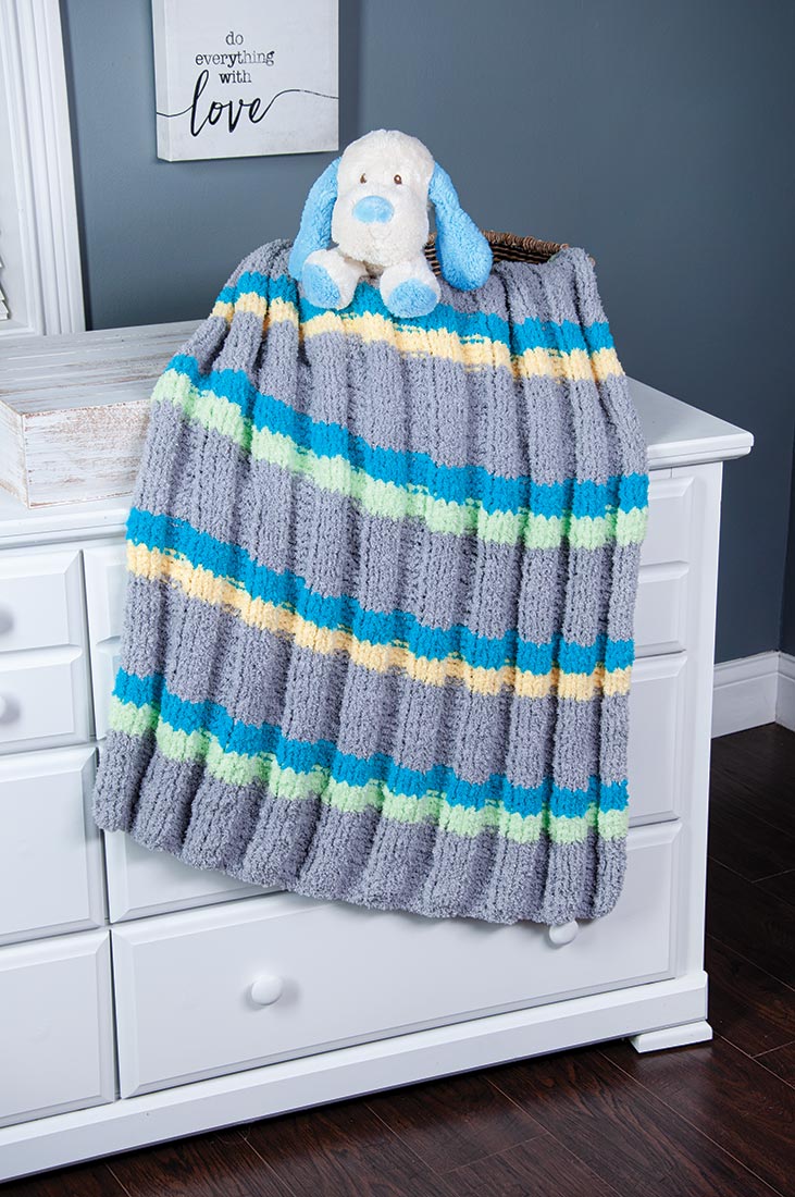 Cushy Ribbed Blanket Pattern