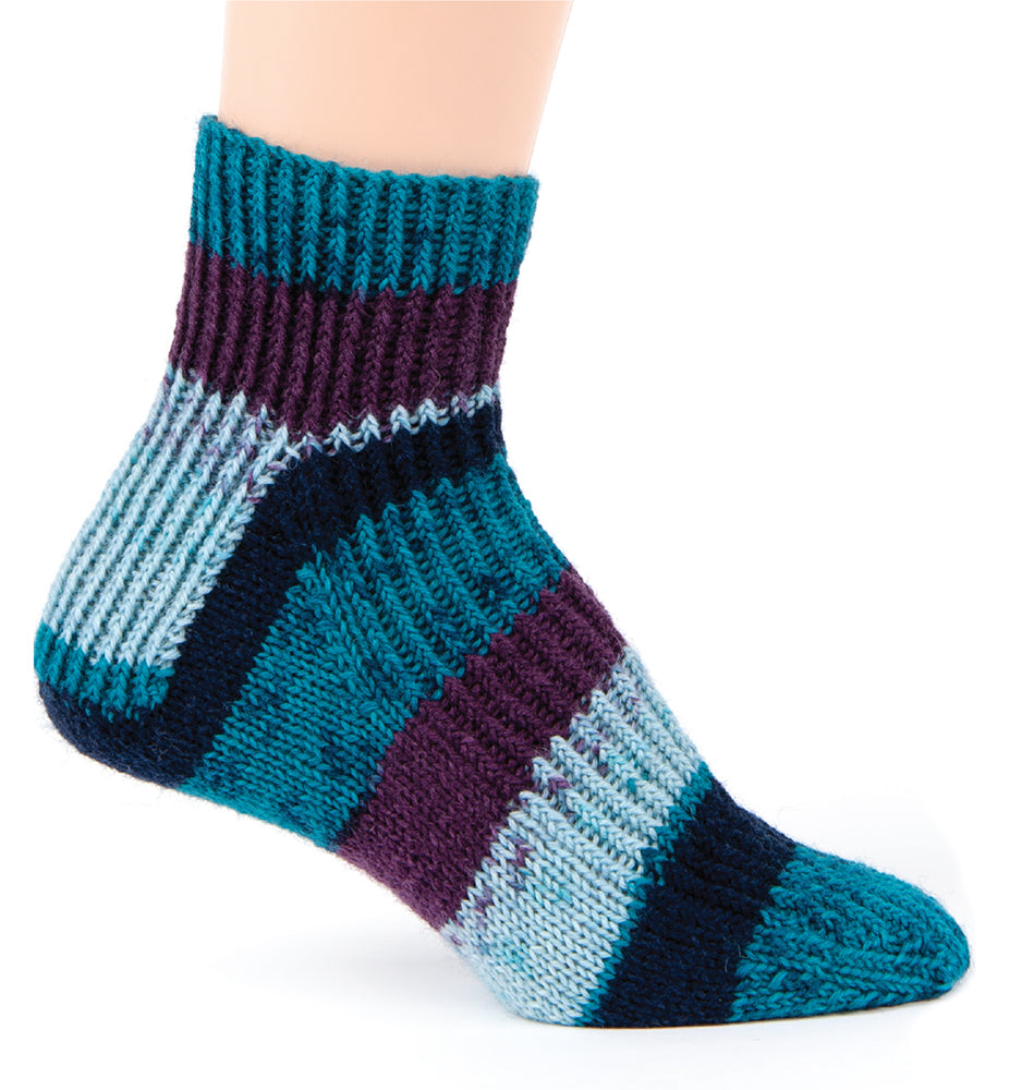 Ribbed Shorties Knit Socks Kit