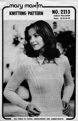 Ladies' Cable Pullover Pattern