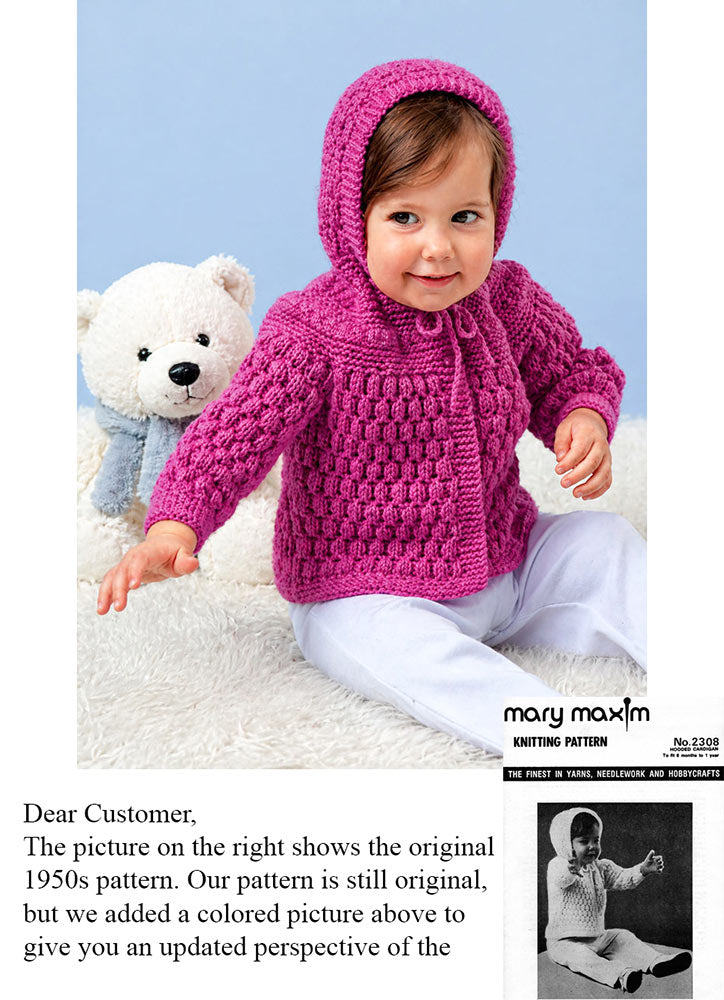 Hooded Cardigan Pattern