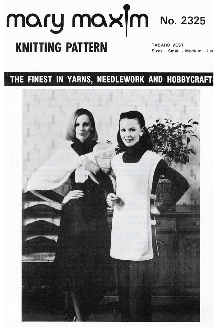 Fashion Tabard Vest Pattern