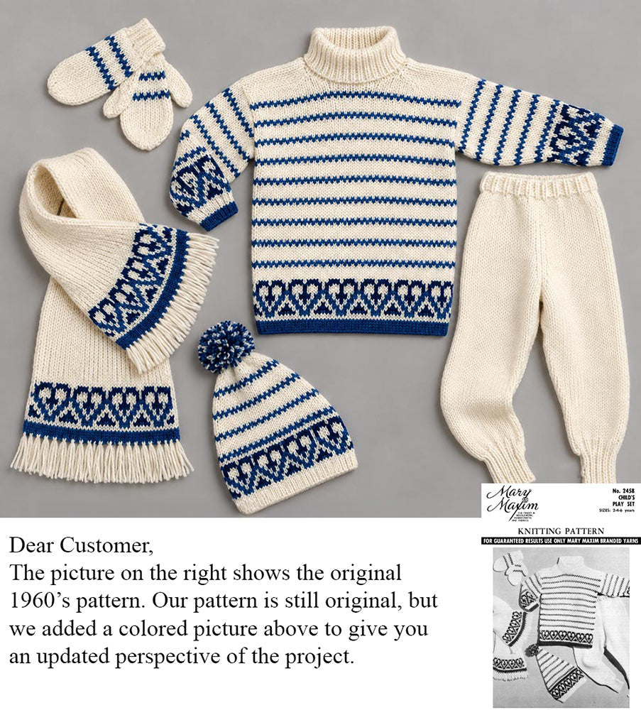 Child's Play Set Pattern
