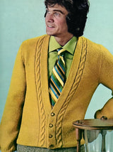 Man's Cable Cardigan Pattern