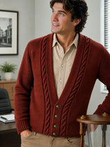 Man's Cable Cardigan Pattern