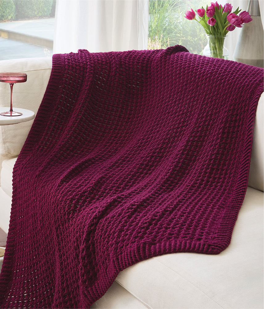 Solid Bordered Crochet Throw