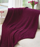 Solid Bordered Crochet Throw