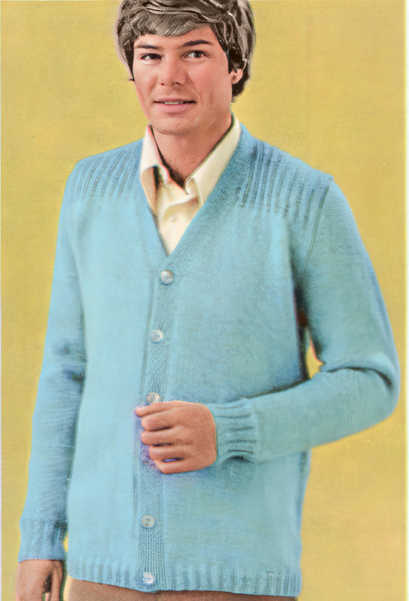 Ribbed Shoulder Cardigan Pattern