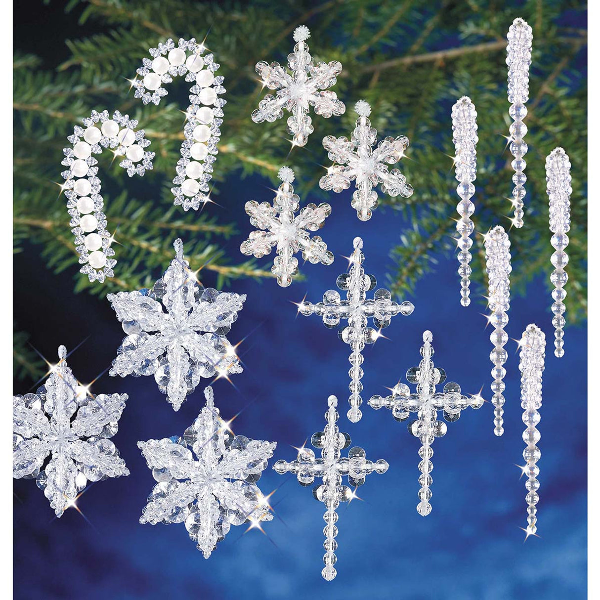 Crystal Collection Beaded Ornaments Kit