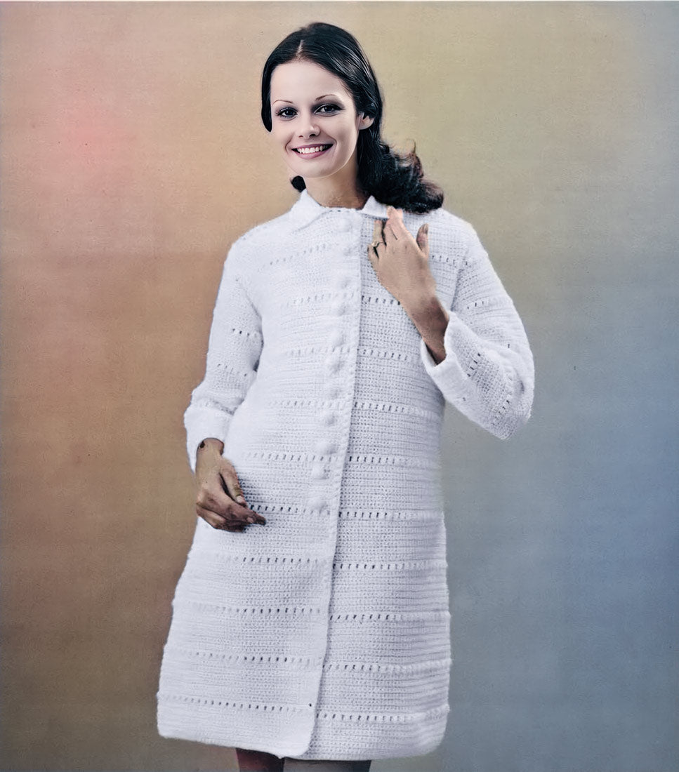 Modèle de manteau au crochet