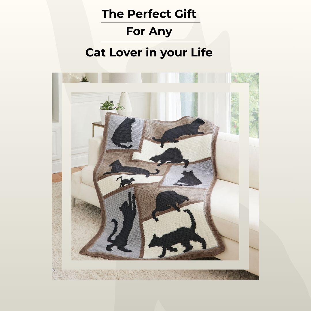 Cat Silhouettes Afghan