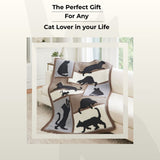 Cat Silhouettes Afghan