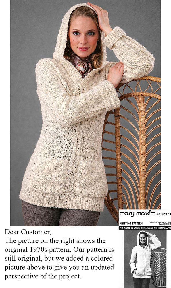 Ladies Hooded Pullover Pattern