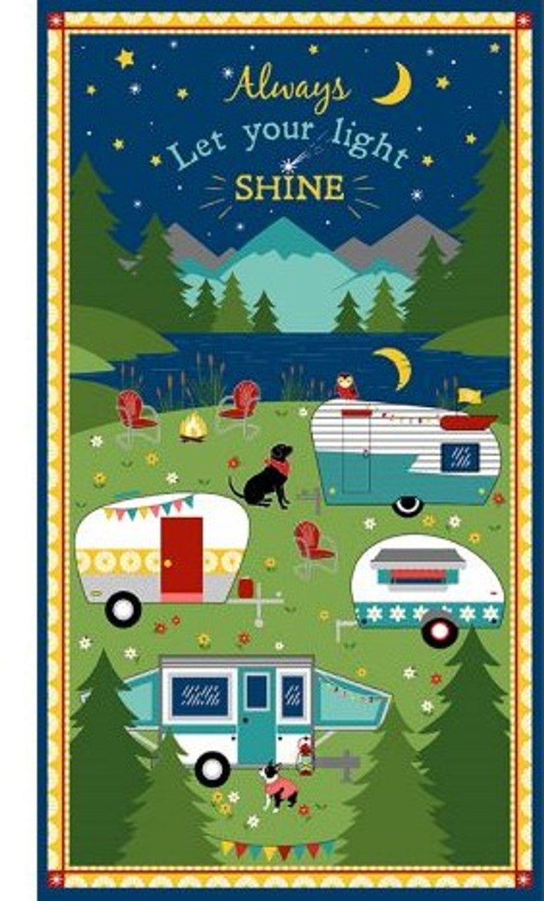 Gone Glamping Fabric Panel