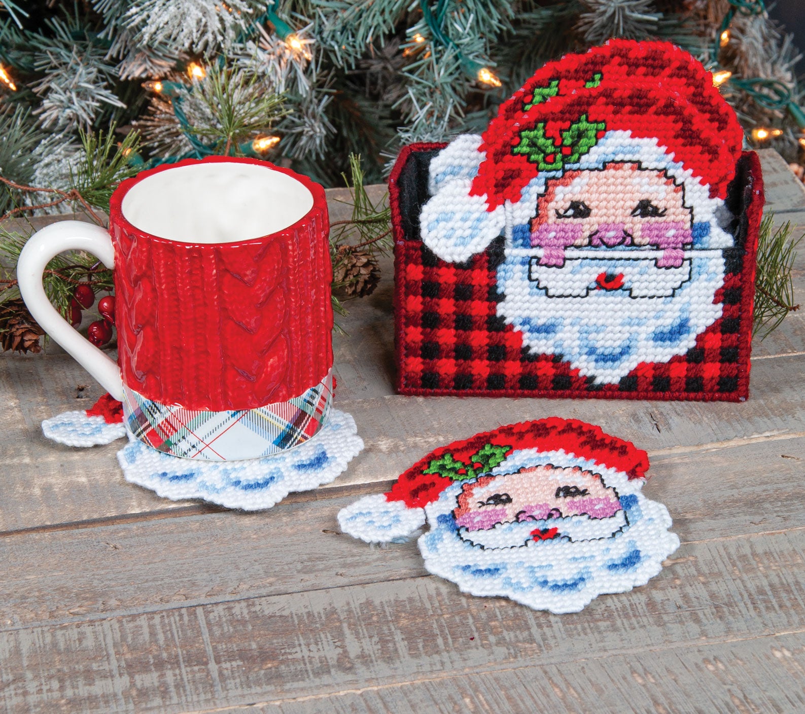 Santa Claus Coaster Set – Mary Maxim Ltd