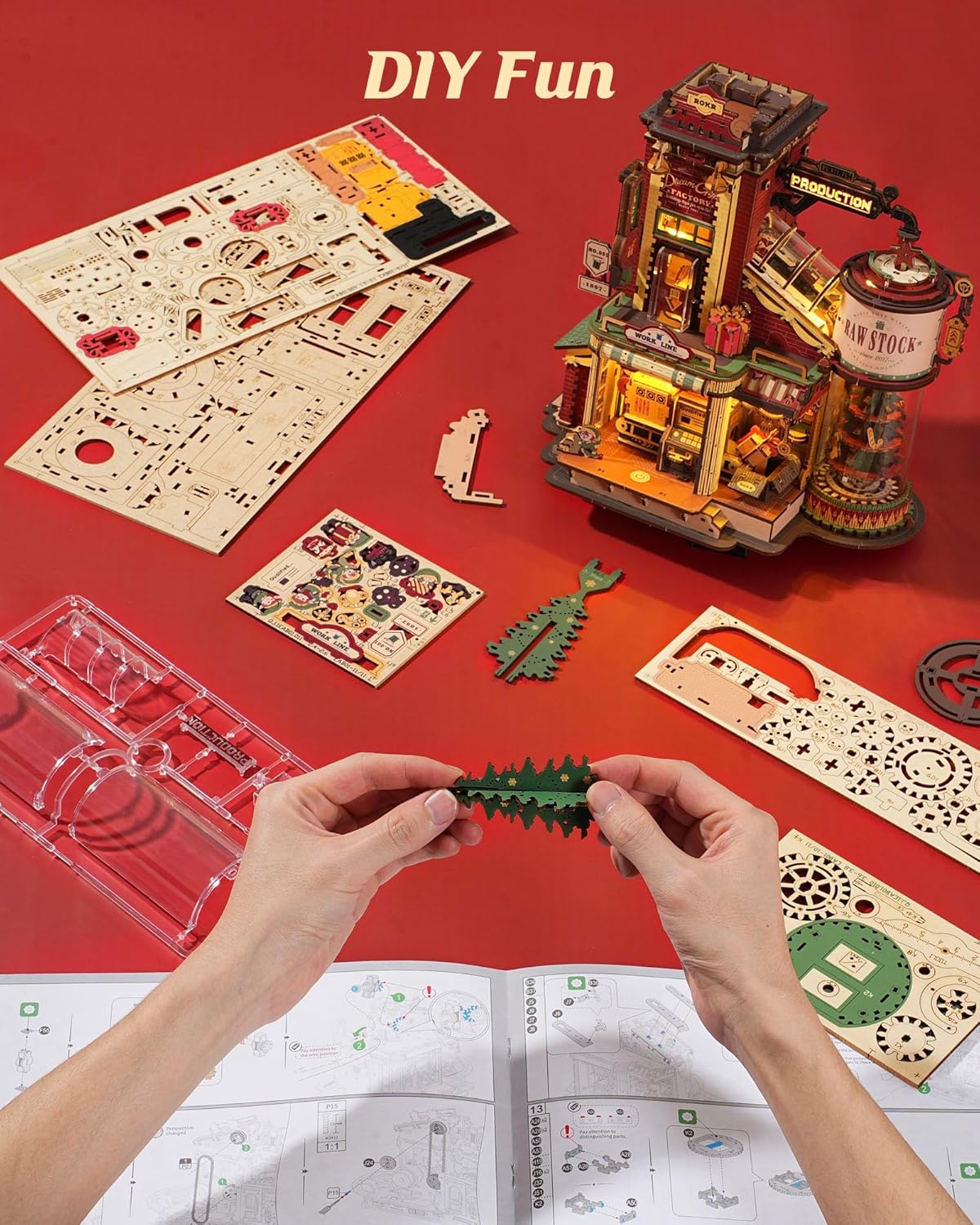 Dream Gift Factory Wood Model Kit