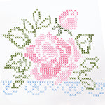 Cross Stitch Rose Pillowcases