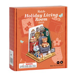 Holiday Living Room Christmas Wood Model Kit