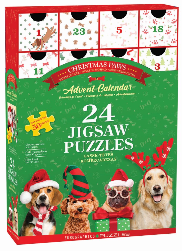 Christmas Paws Advent Calendar Jigsaw Puzzle