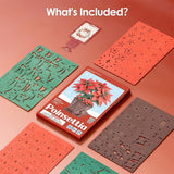 Poinsettia Wood Model Kit