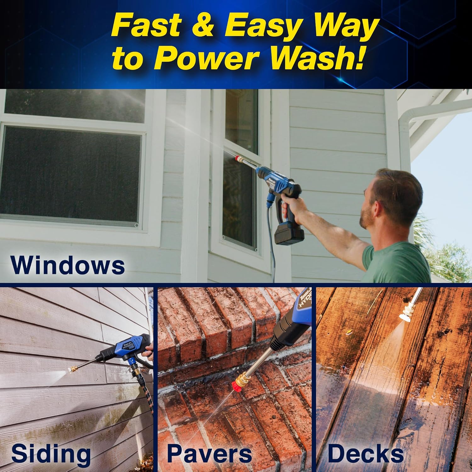Turbo Jet HydroX5® Cordless Pressure Washer – Mary Maxim Ltd