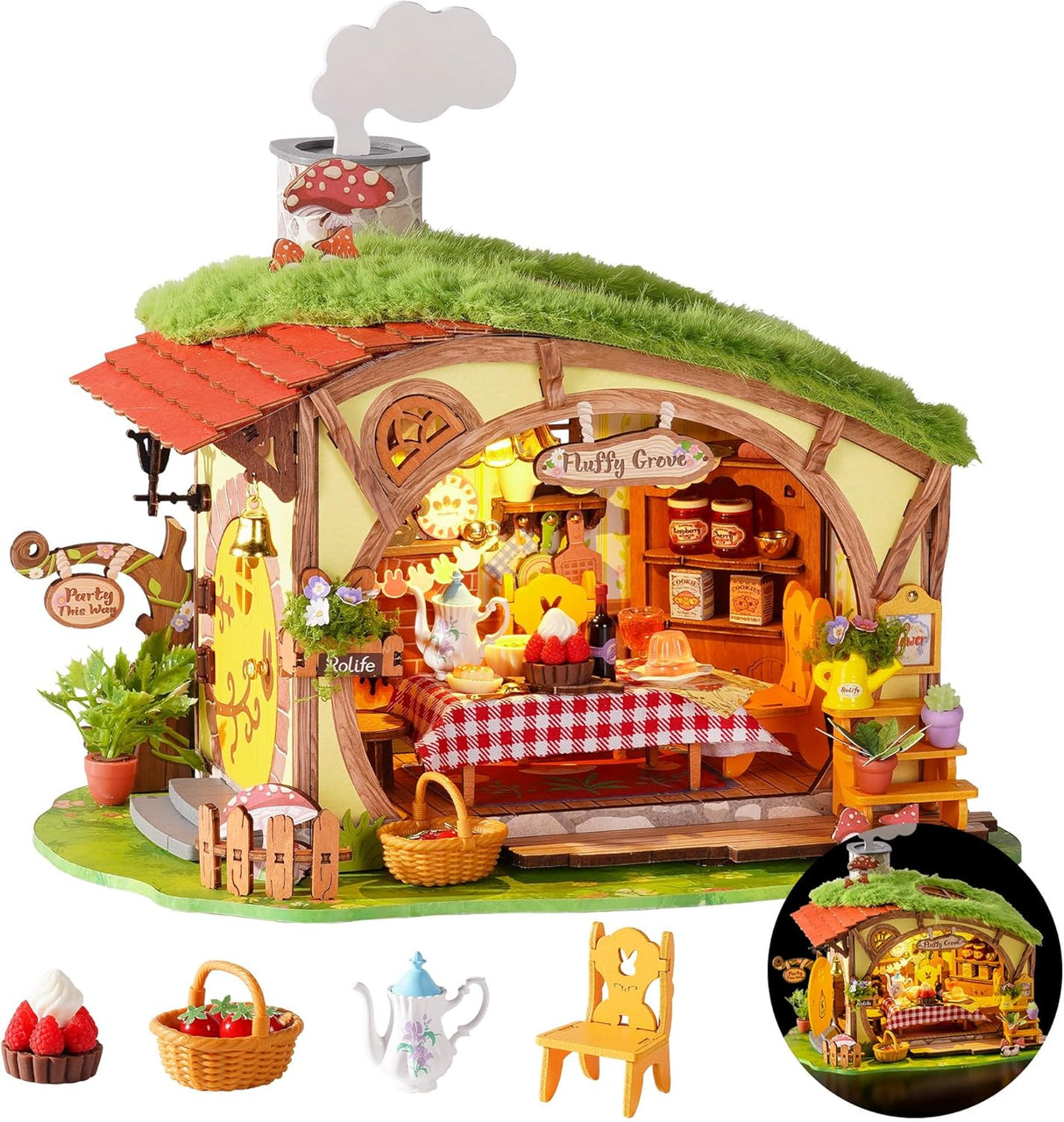 Fluffy Grove Wood Model Kit