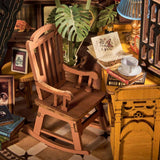 Silent Corner Study Book End Wood Model Kit