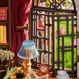 Silent Corner Study Book End Wood Model Kit