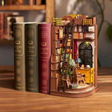 Silent Corner Study Book End Wood Model Kit