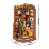 Silent Corner Study Book End Wood Model Kit